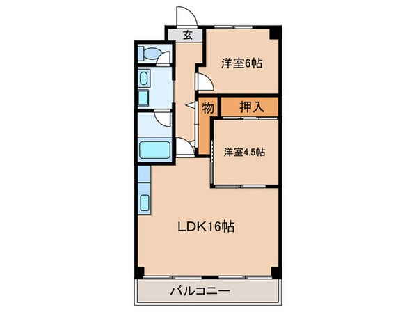 ウッドファイブ２の物件間取画像